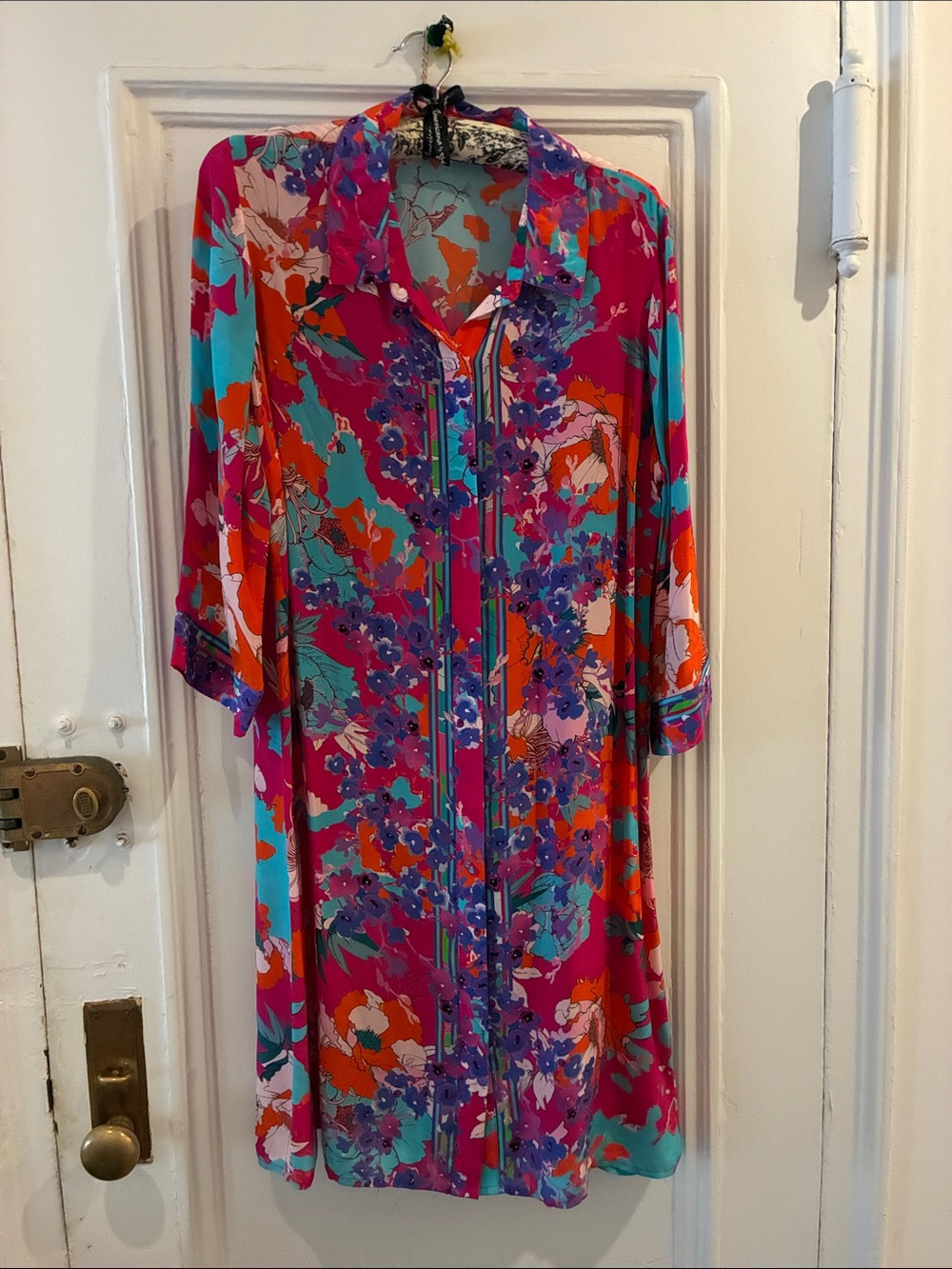 Soft Surroundings Garden Path shirt dress - Size large - Picture 2 of 8